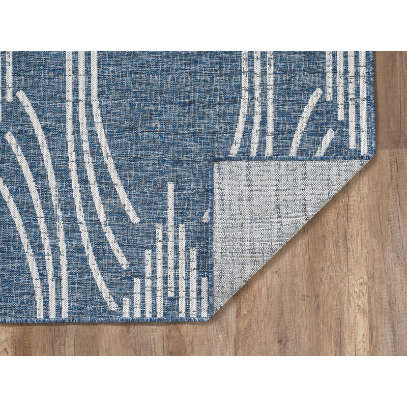 Hodder Geometric Indoor / Outdoor Rug, Rectangle 7'10" x 10'10"
