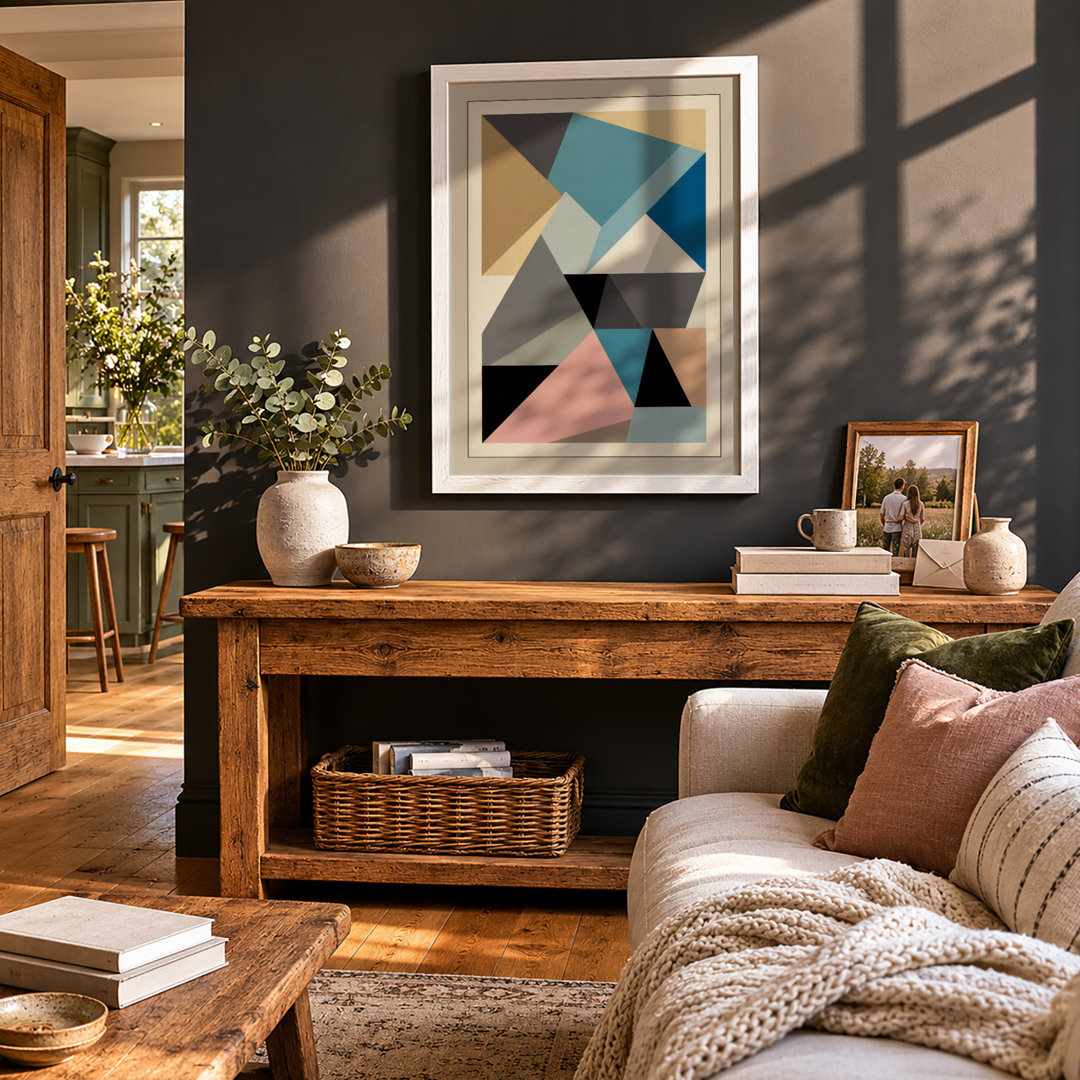 Angular Equilibrium Geometric - Framed Print