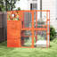 Enclos pour chat 68,89 "H, 4 espaces pour animaux avec 2 aires de repos et plateformes, toit imperméable, motifs colorés oranges pour le plaisir de plusieurs animaux de compagnie