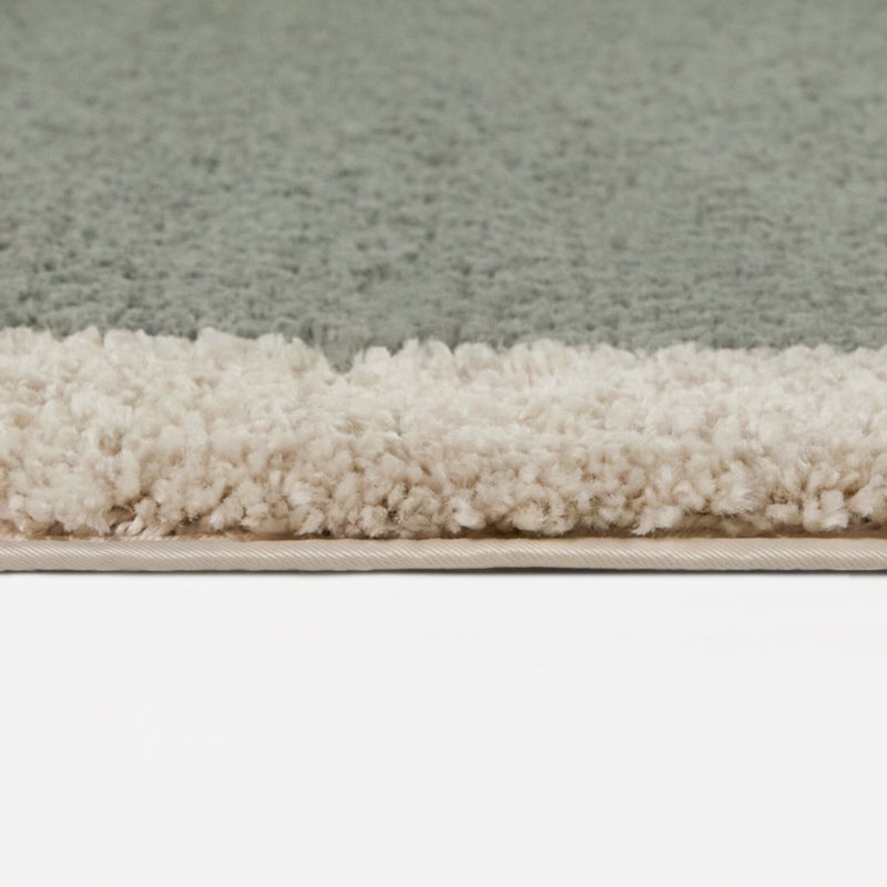 Tapis bleu Odelle, Bleu, Ovale 6 pi 7 po x 9 pi