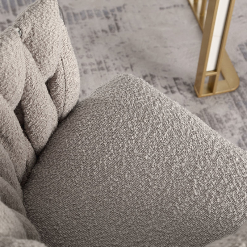 Fauteuil de 21,26 po de large Valeen, Boucle gris
