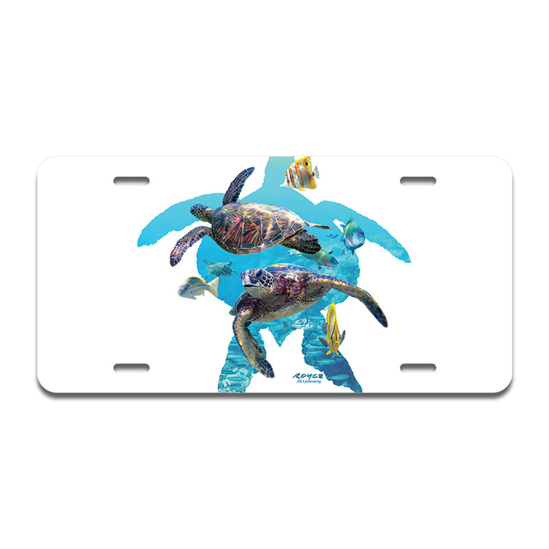 Turtly Cool Aluminum Licence Plate| Licence Plate 12" X 6"