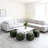 Ottoman Foot Rest Soft And Comfortable Ottoman Square Corduroy Woven Design Sofa Stool (Only Including Ottoman)-1994166769
