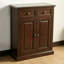 Banc de rangement pour chaussures en bois massif noyer-1685970435