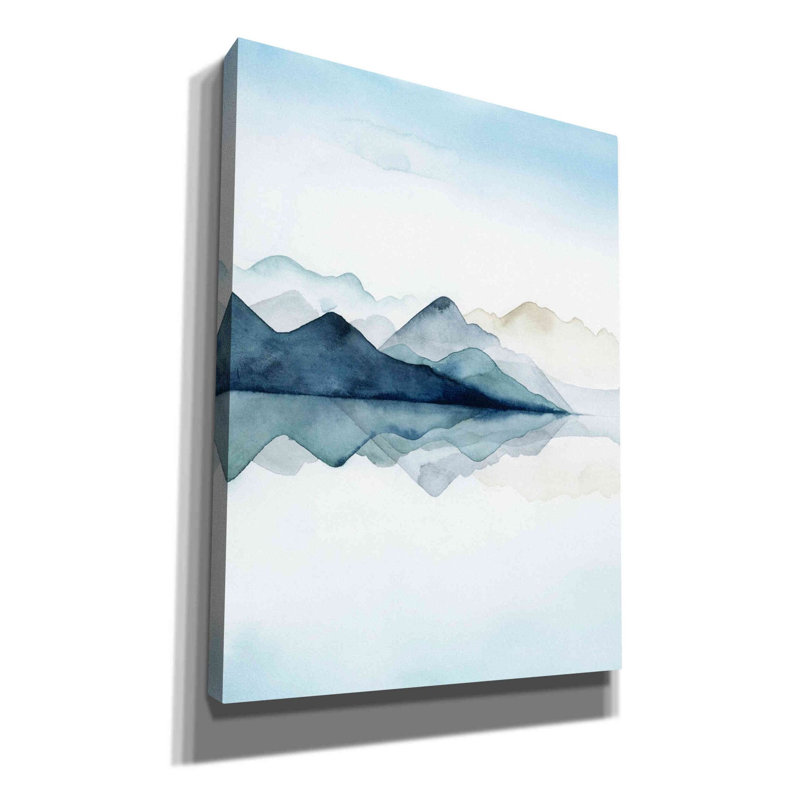 «Glacial I» par Grace Popp, art mural sur toile, H 24 po x l 20 po x P 0,75 po