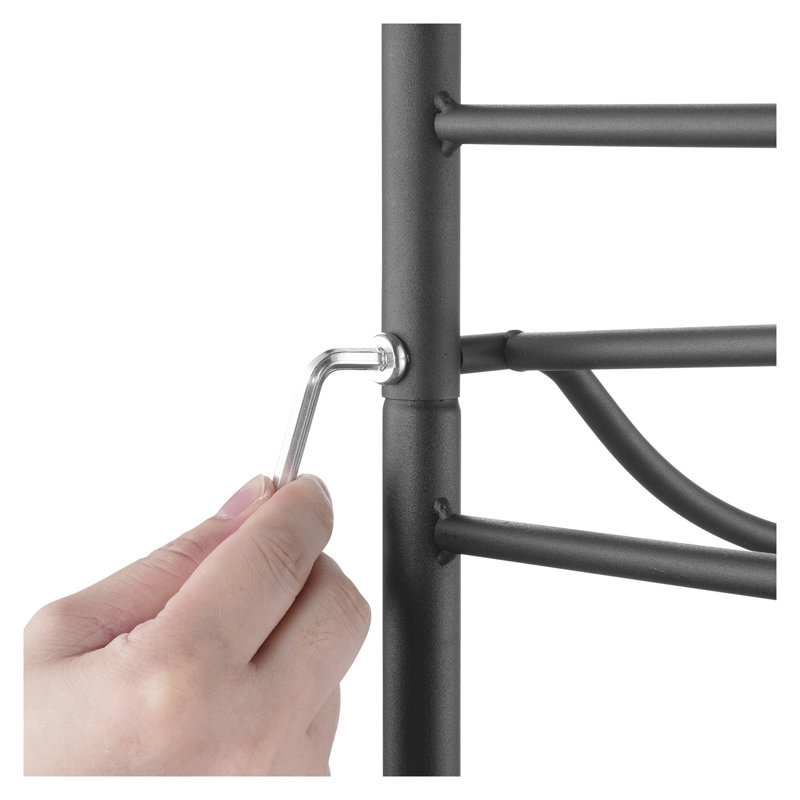Support à bouteilles d'eau robuste à 4 niveaux - Support vertical pour bidon d'eau de 5 gallons avec garde-corps et ensemble anti-basculement pour la cuisine, le bureau et le rangement à la maison
