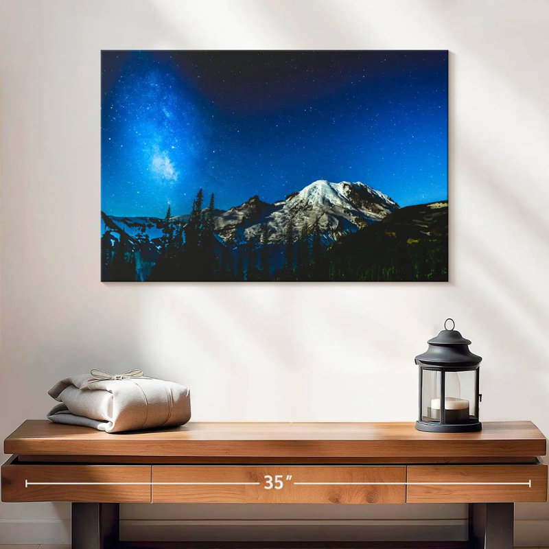 Alvord Mount Rainier Under Voie Lactée, H 20 po x l 30 po