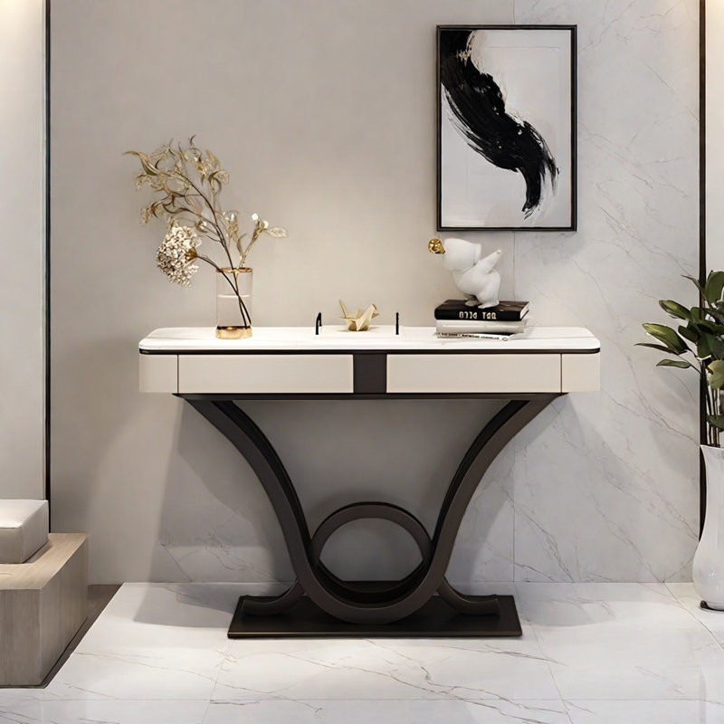 Console Modern Art, H 33,46 po x l 62,99 po x P 13,78 po