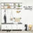 Hall Tree With Storage Bench, Entryway Bench With Coat Rack, Accent Coat Tree With Storage Shelves, Cabinet And Drawers For Hallway, Mudroom, White