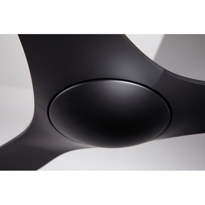 IC Brisa Downrod Ceiling Fan, Handheld Remote Control, Matte Black