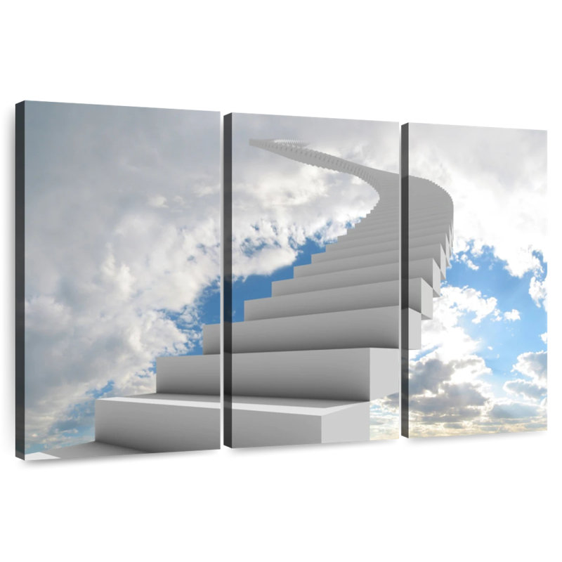 Lilie Stairway To The Sky, 32" H x 50" W