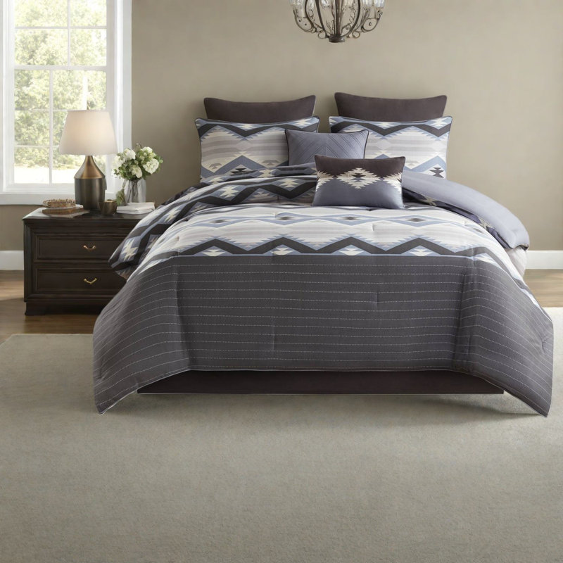 Piece Cal King Bedding Sets, Polyester Rustic Modern Home Comfort
