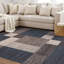 Tapis bleu touffeté à motif géométrique Allyne-1288546280