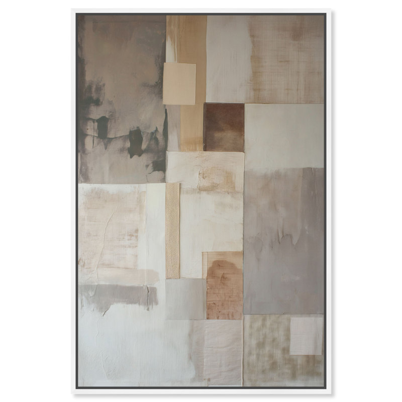 Dustveil (I) Canvas Abstract Print by Oliver Gal, Black Frame, 10 x 15, 37"H x 25"W, White Frame