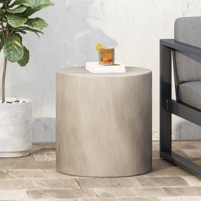 Table d'appoint d'extérieur en béton léger