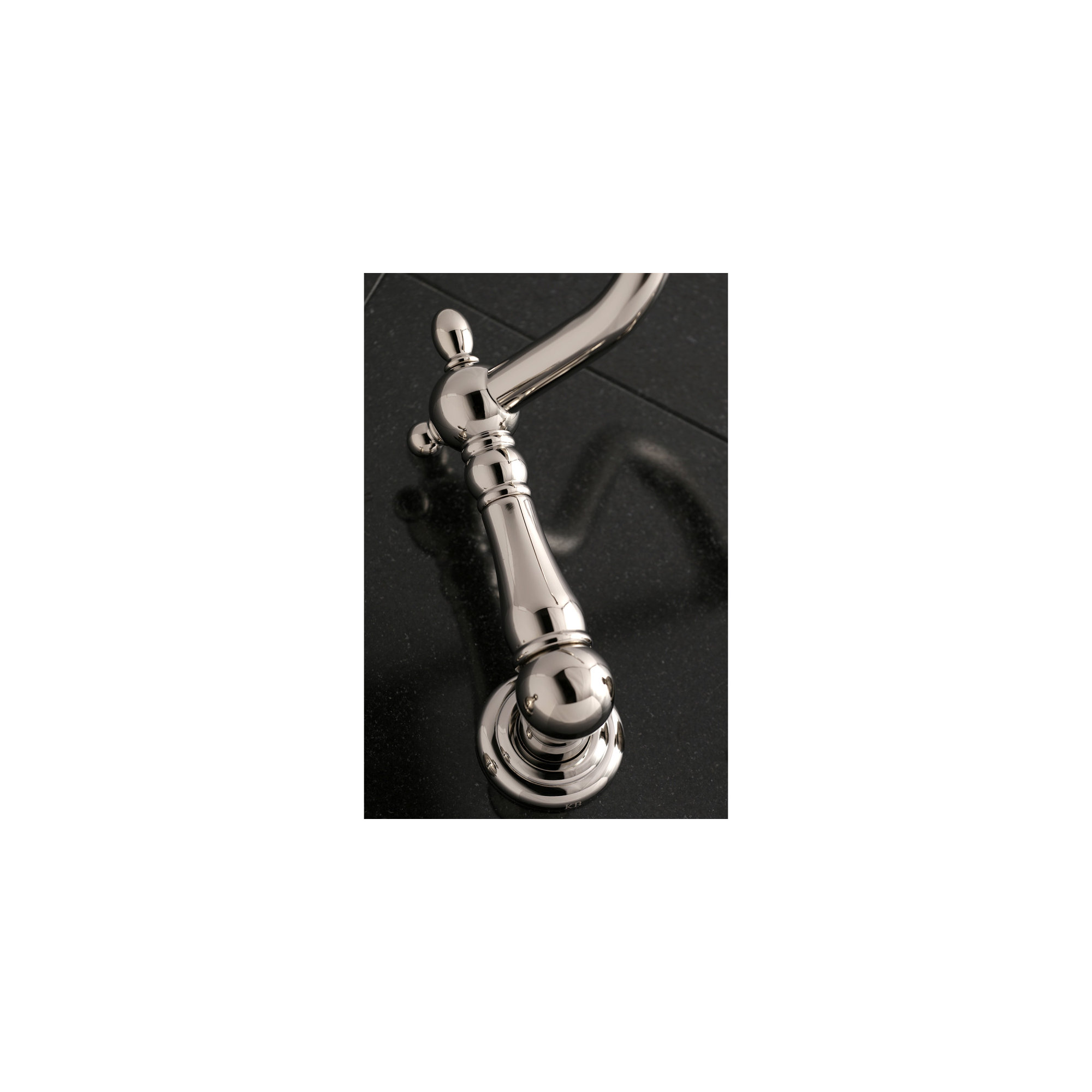 Kingston Brass Heritage Two-Handle 3-Hole Wall Mount Roman Tub Faucet, Polished Nickel