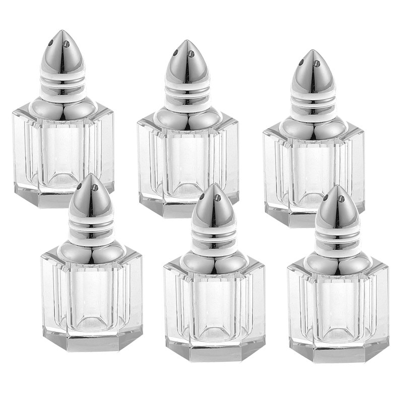 Handcrafted Silver Crystal Salt and Pepper Shaker Set