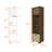 Aubree Corner Bar Cabinet with 12 Wine Cubbies, 2 Shelves, Cabinet, Glass Rack, Mahogany/ Macadamia