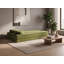 Canapé-lit pliant 2 en 1 avec oreiller, en lin et coton vert, convertible en fauteuil de sol et couchage d'appoint, aucun assemblage requis-423803899