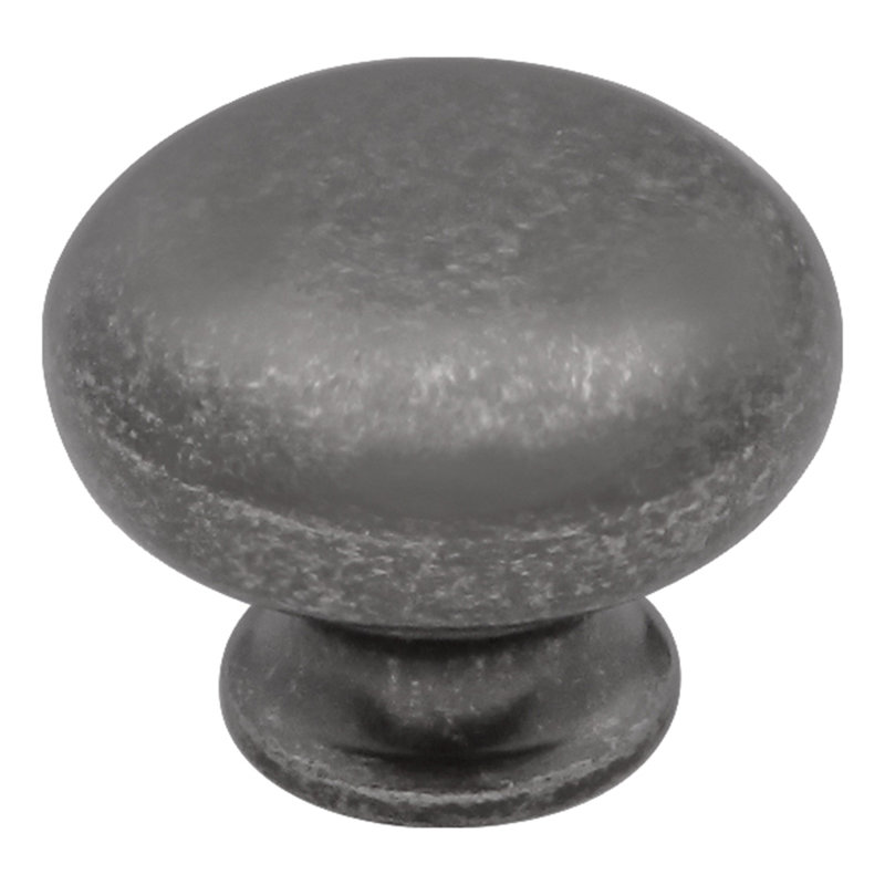 Poignée champignon 1 1/4 po Cottage, H 1,25 po x l 1,25 po x P 1,02 po, Nickel satiné