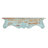 Wood 1 Shelf Scroll Blue Wall Shelf