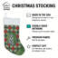 Chaussette de Noël Kerry Blue Terrier PoinsettIas