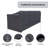 Cove 92' Wide Eucalyptus Patio Sofa Cover