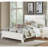 Led Lighted Queen Bed With White Gloss Finish And Charming Faux Leather Headboard Modern Wood High Feature-1316724005