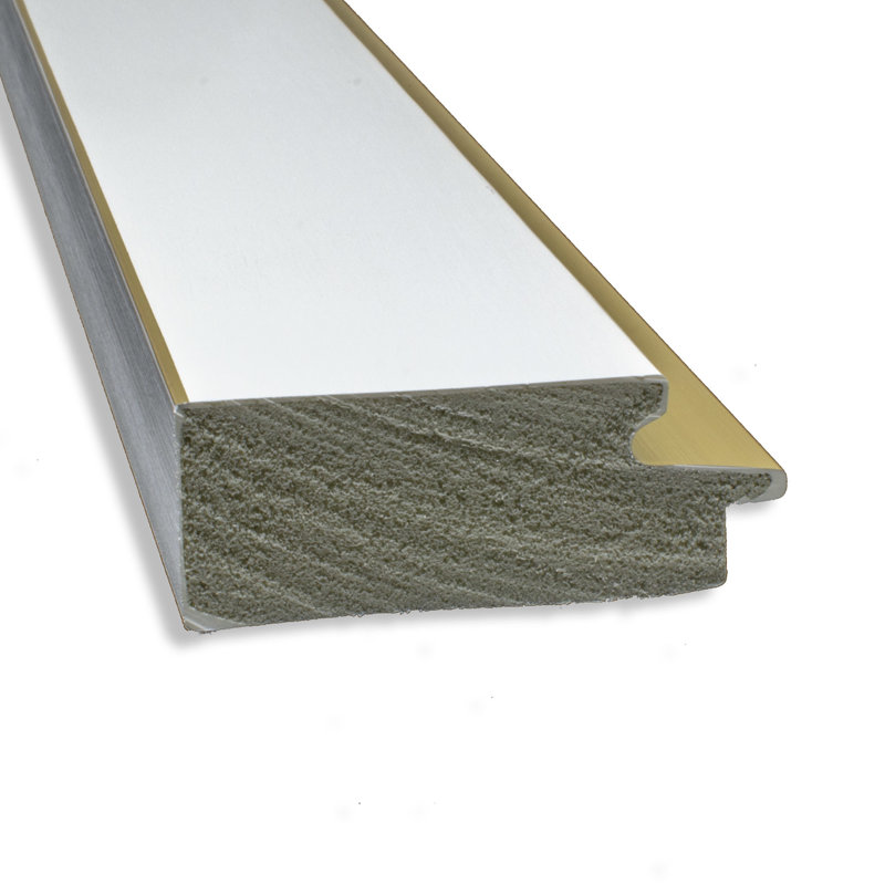 Miroir pleine grandeur sol Chiesa, Or blanc Eva, 65,25 po x 29,25 po