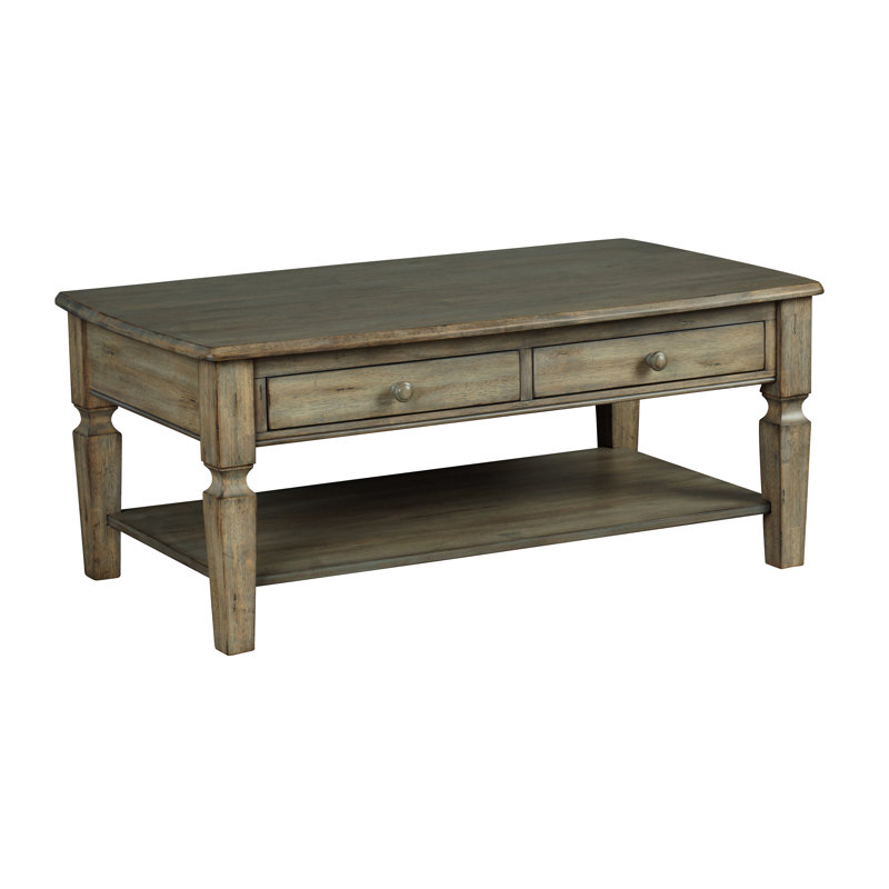 Table basse avec rangement Leta, Gris brunâtre