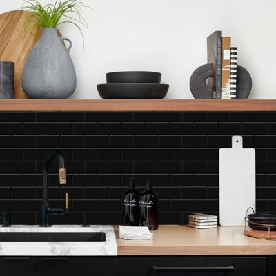 10'' W x 10'' L Peel and Stick Subway Tile