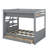 Full Size Bunk Bed With Transformable Structure, Storage Steps, Nightstand, And Triple Drawers