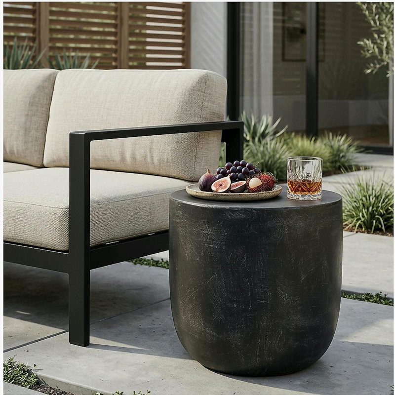 Outdoor LightWeight Concrete Side Table