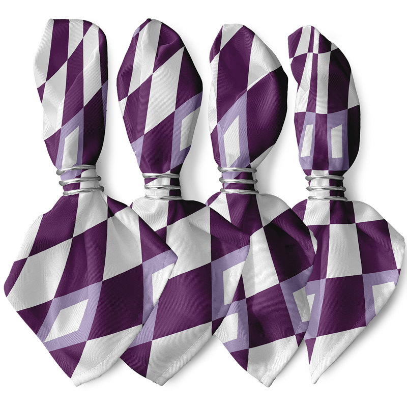 Ladler Harlequin Napkins, Purple