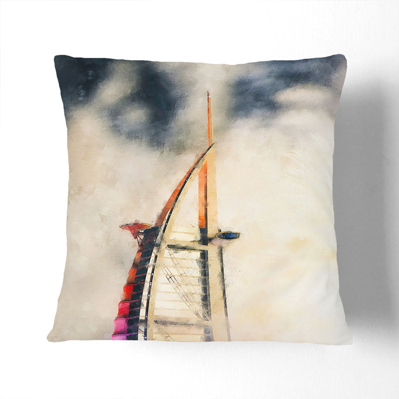 Square Throw Cushion, 40cm H x 40cm W x 15cm D
