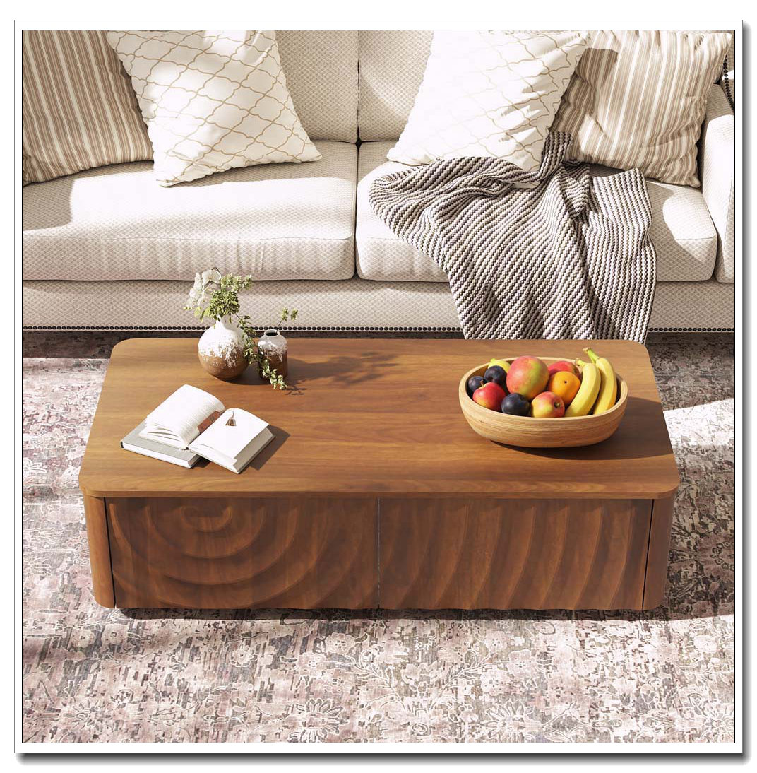 Latitude Run® 47'' Rectangle Coffee Table With Storage - Wayfair Canada