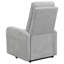 Fauteuil inclinable gris capitonné-724317926