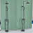 2 Handle Floor Waterfall Faucet with Diverter-99927420