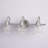 Juliann 24 in. 3-Light Modern Dimmable Vanity Light with Clear Glass Shade-1815938893