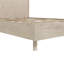 Lit plateforme en bois d'acacia Mira, beige, simple