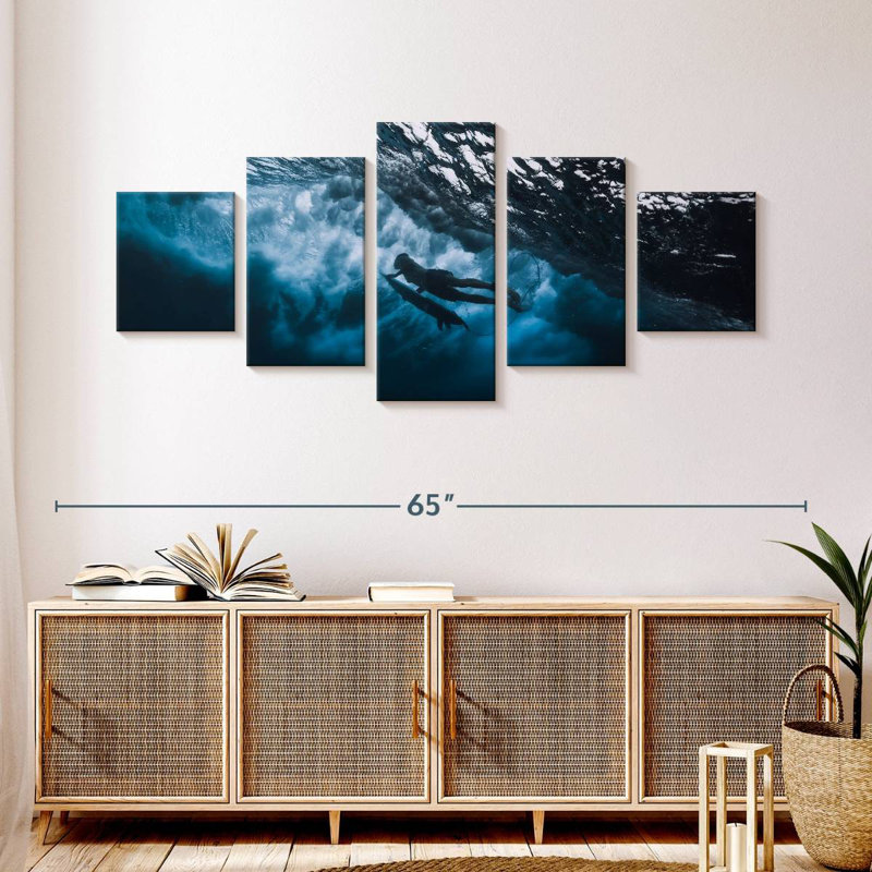 Surfer Dive, 24" H x 55" W