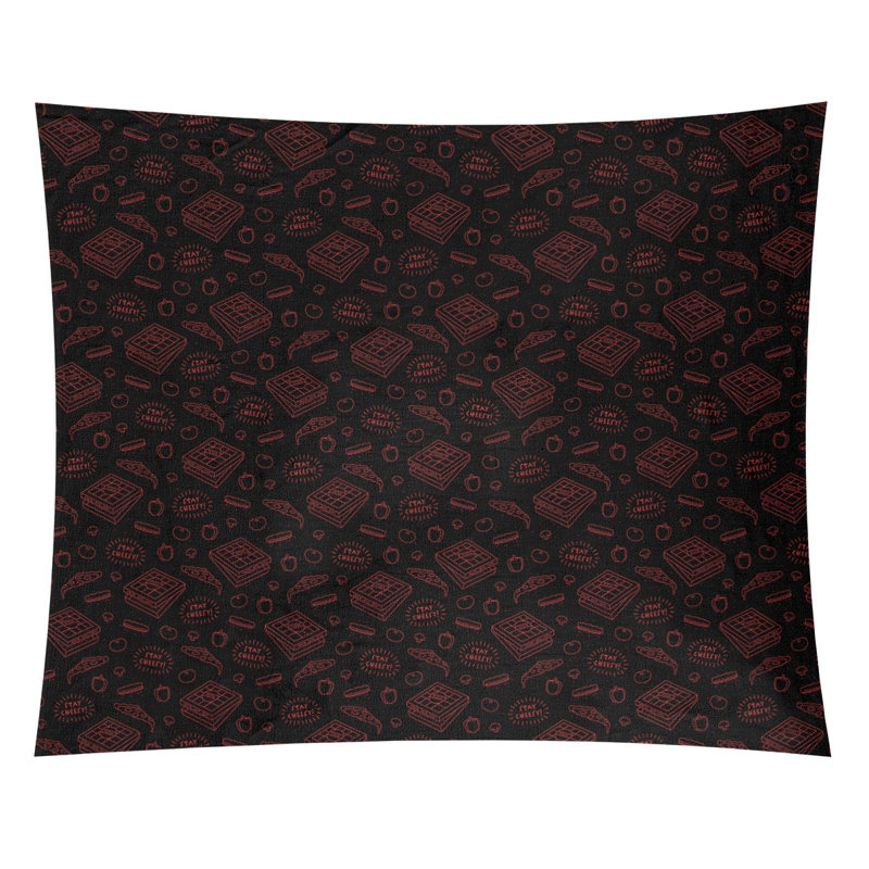 Tapisserie elizabeth pizza par katelyn Kitterman, H 91 po x l 107,5 po, Intérieur