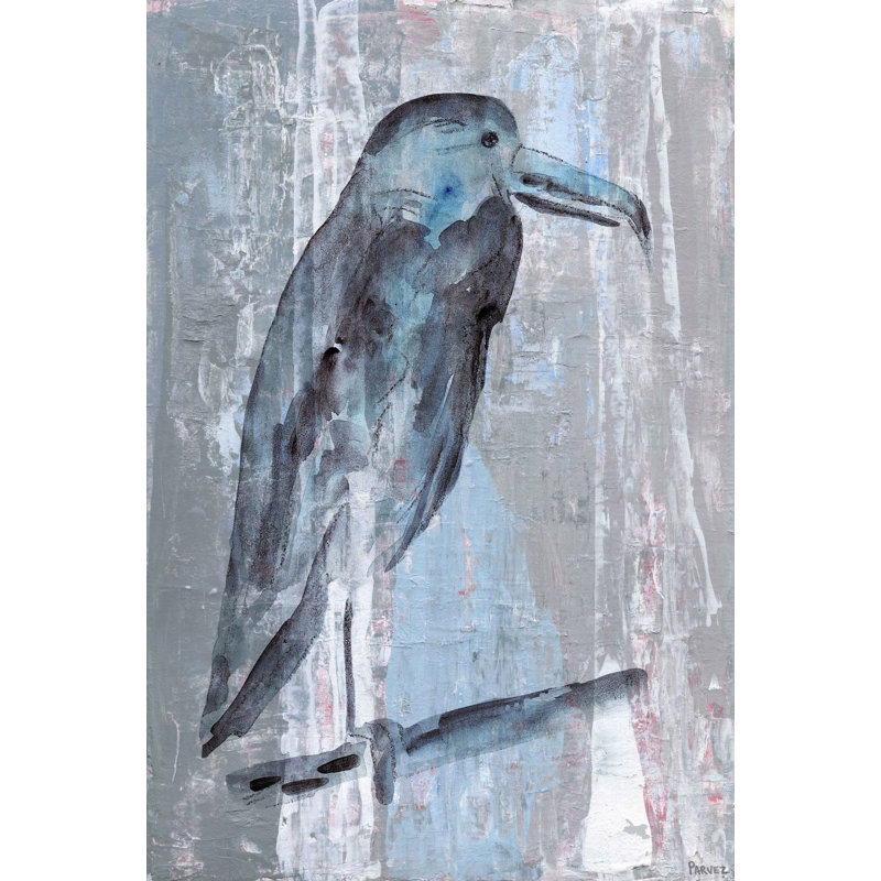 Blue-Grey Bird - Print, 114cm H x 76cm W x 3.81cm D