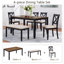 Ensemble de salle à manger en bois durable de style campagnard pour salle à manger, avec banc et chaises, parfait pour les réunions de famille