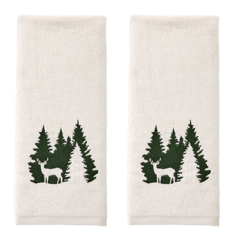 DEER SPRUCE EMB HAND-NATURAL