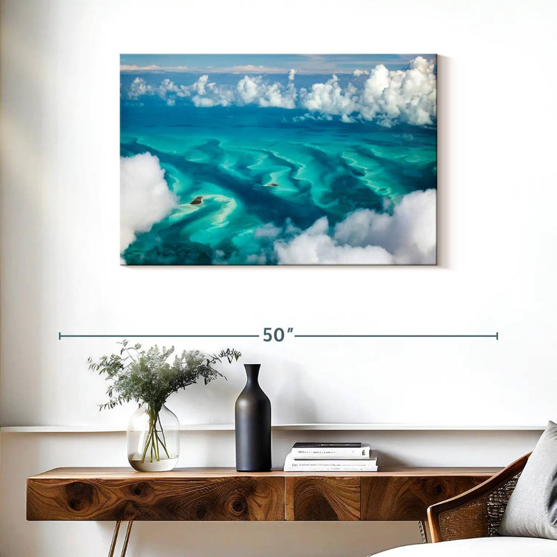 Gillard, Bahamas, nuages, H 24 po x l 36 po