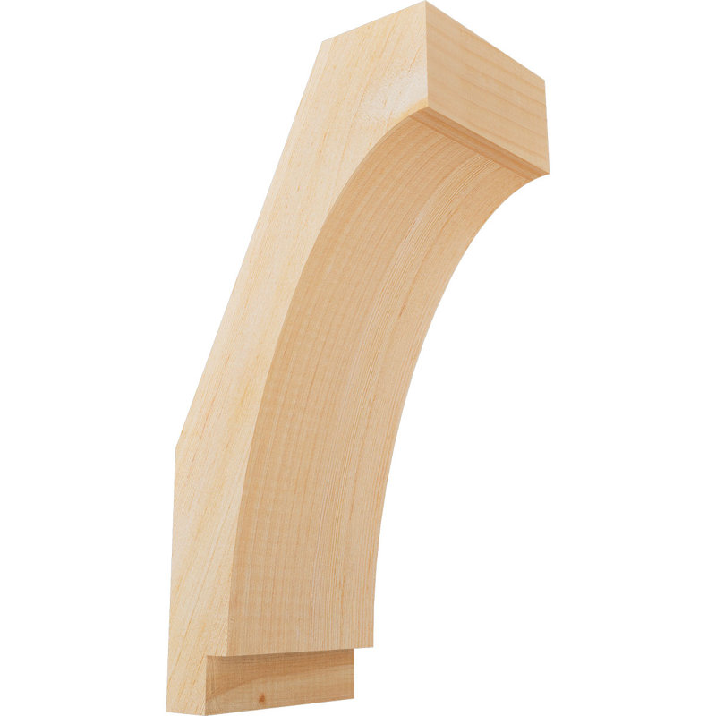 Attelle impériale du genou, Sapin de Douglas, Lisse, H 16 po x l 5,5 po x P 8 po