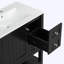 Meuble-lavabo de style transitionnel avec meuble-lavabo en céramique