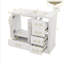Meuble-lavabo traditionnel 36 po avec lavabo en céramique, armoire de salle de bain avec deux portes à fermeture douce et quatre tiroirs-1021236865