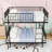Spacious Metal Bunk Bed with Safety Guardrails-1411513236-1411513237
